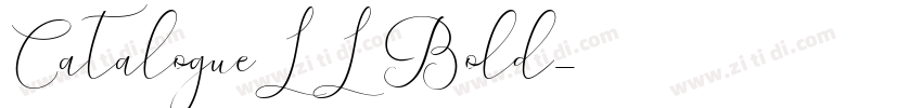 CatalogueLL Bold字体转换